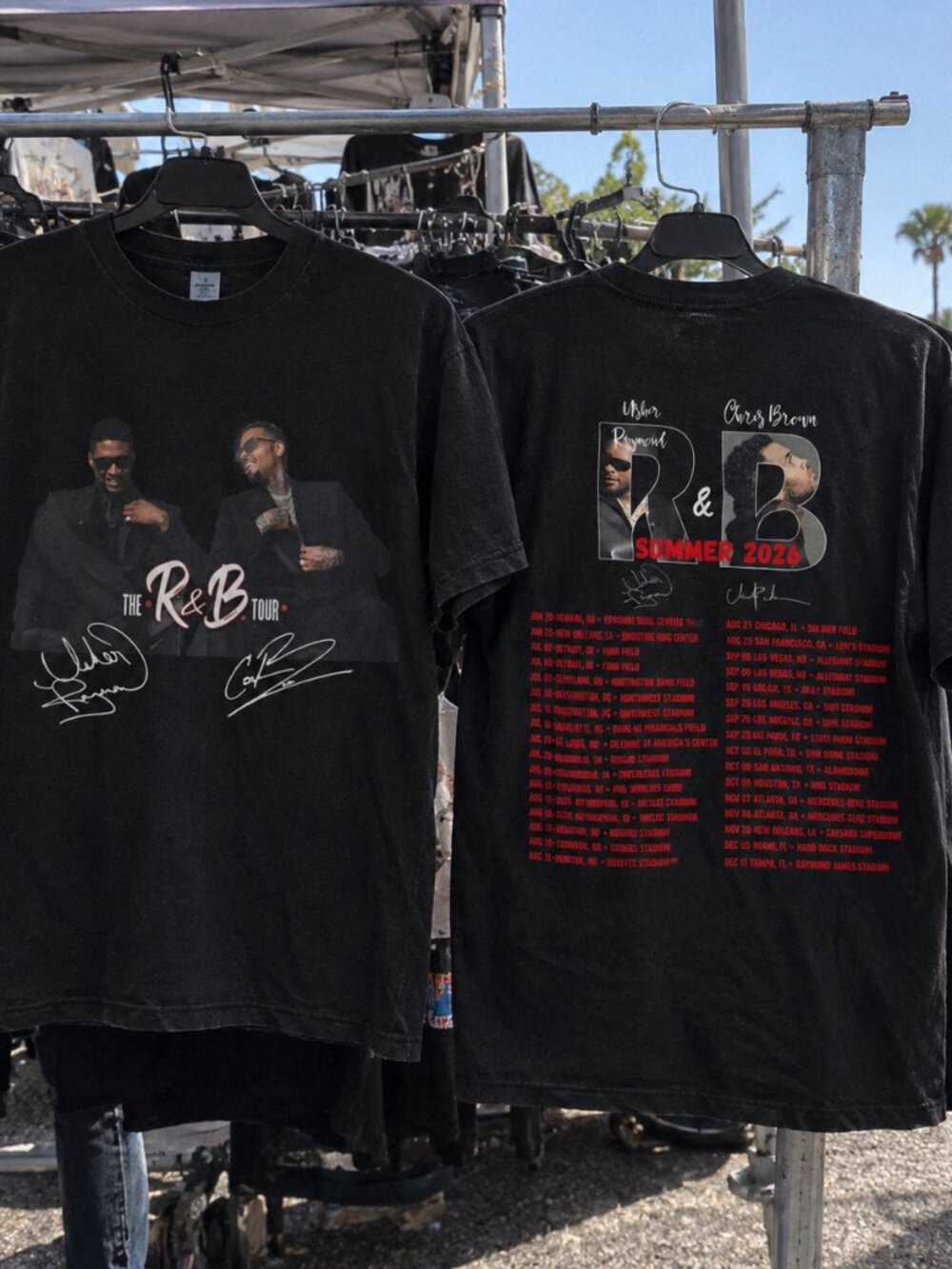 Ucher & Chris Brown R&B Summer Tour 2026 T-Shirt